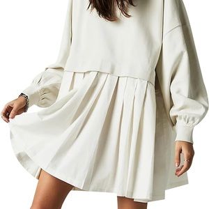FREE PEOPLE INSPIRED DRESS- UGERLOV Cream Sweater Dress